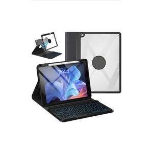 Keyboard Case for iPad 9.7 inch 5th/6th Gen,iPad Air 2 360° Rotatable Case-Black
